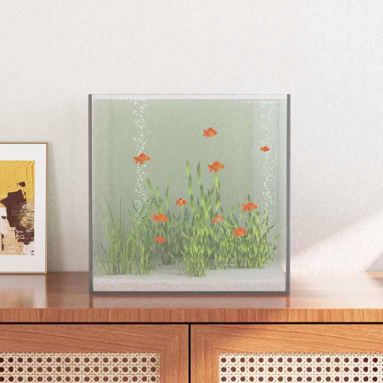 Akvarium med opbevaring 30 × 30 × 30 cm (ca. 27 L)
