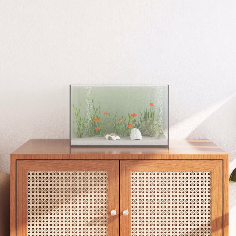 Akvarium med opbevaring 40 × 25 × 25 cm (ca. 25 L)