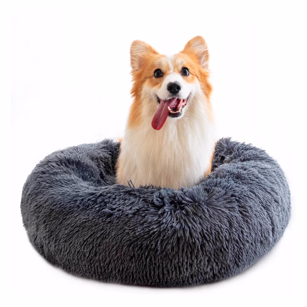 Blød donut hundeseng 100 cm