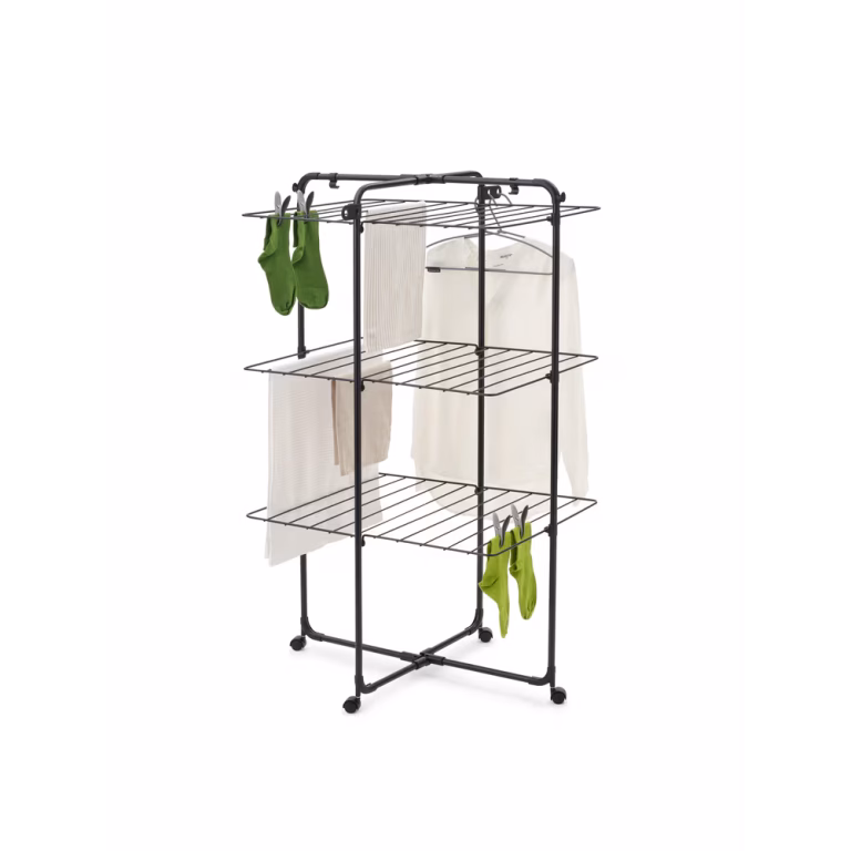 Brabantia HangOn Tower tørrestativ, 23 m Matt Black