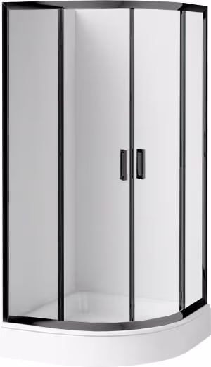 deante KDDZN51K halvrund brusekabine med bund 90×90 cm