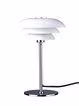 Design Light DL20 opal/krom bordlampe