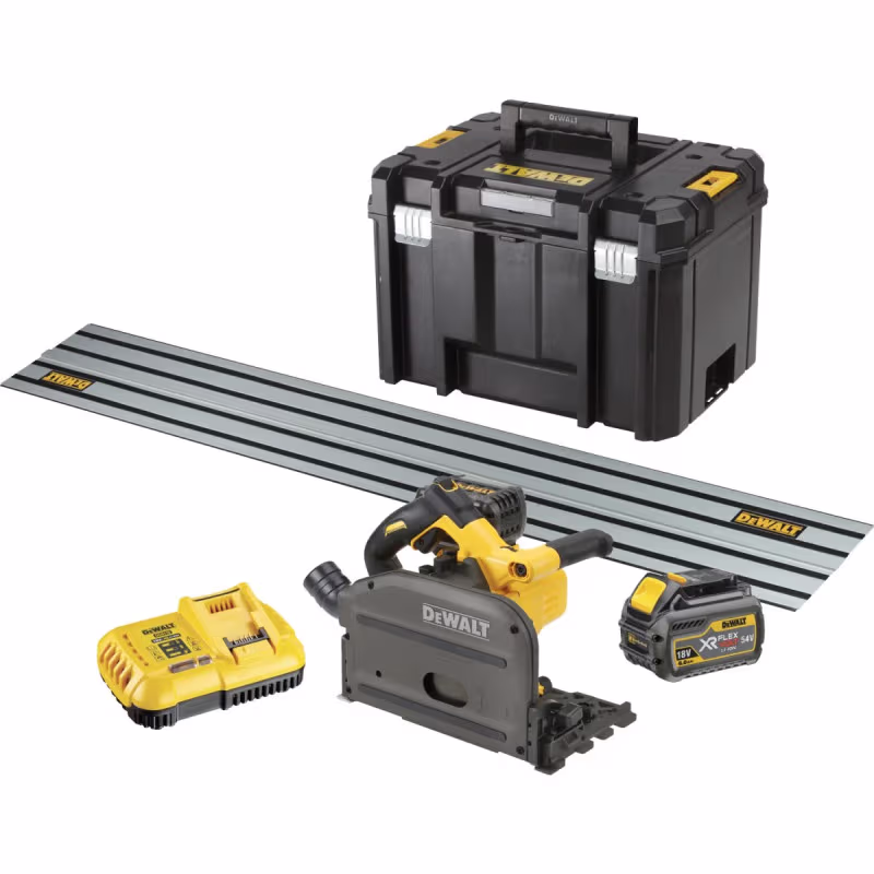 DeWalt DCS520 54V FLEXVOLT Akku-dyksav inkl. skinne