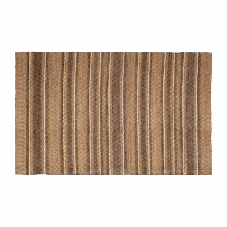 Dixie Fanny Striped Jutetæppe Natur 190×290 cm