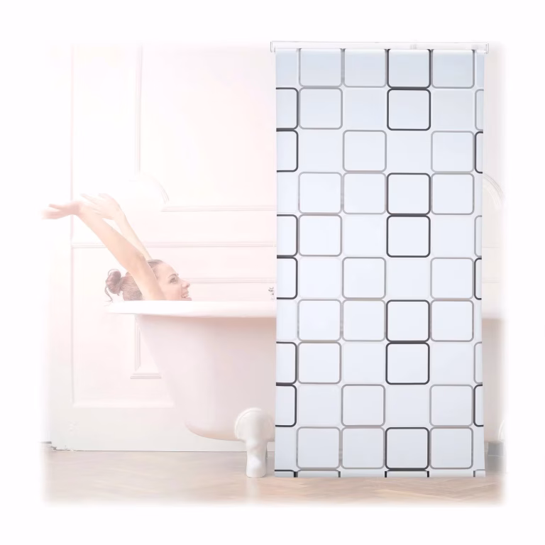 Estore brusegardin vandafvisende – retro flisedesign