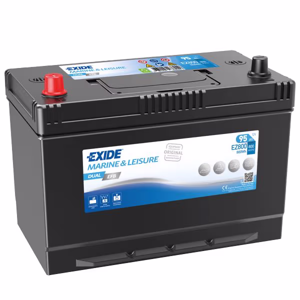 Exide 95Ah Dual EFB startbatteri