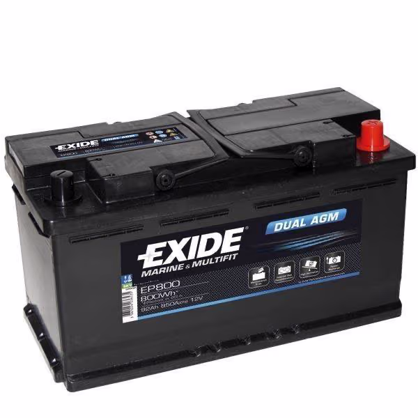Exide AGM 60Ah / 680A startbatteri