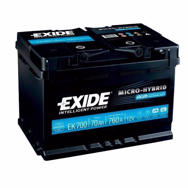 Exide AGM 70Ah / 760A startbatteri