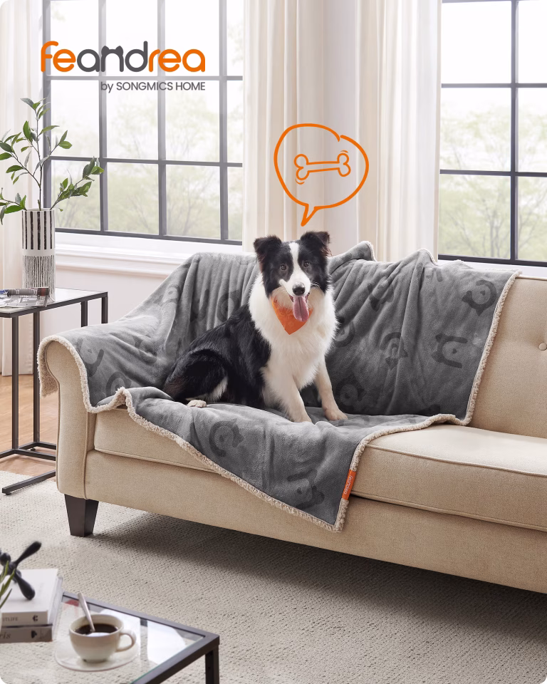 FEANDREA vandtæt hundetæppe XL 152 x 127 cm – store hunde