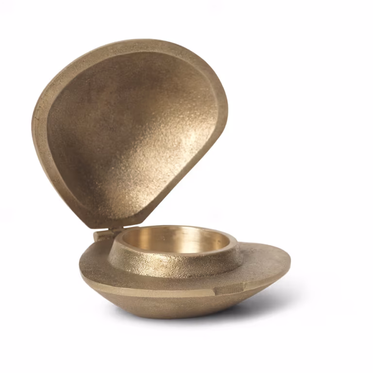 Ferm Living Clam Fyrfadsstage Messing – bedste lysestage i test