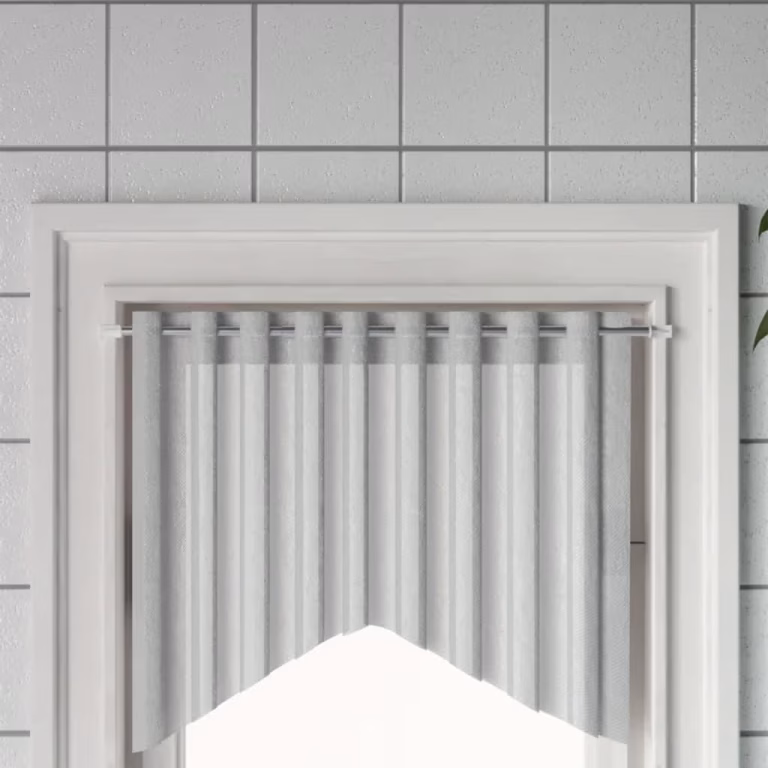Gardinstænger 2 stk. 60–105 cm – aluminium, hvid/sølv