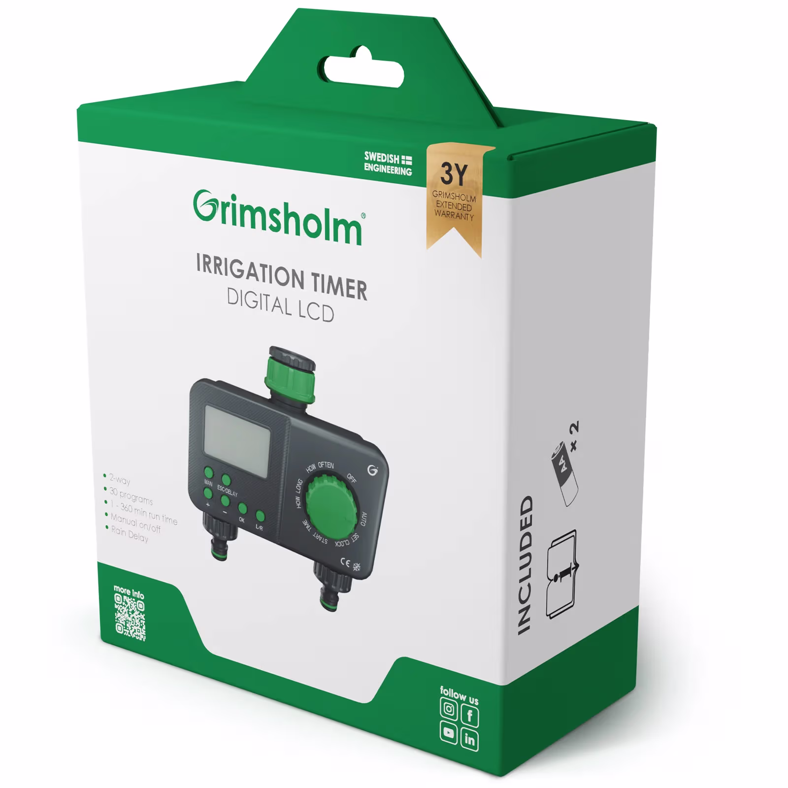 Grimsholm Programmerbar Vandtimer