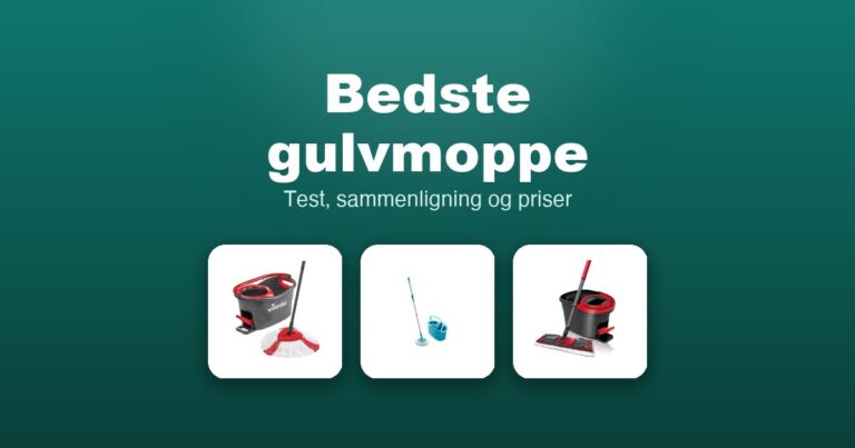 Bedste gulvmoppe 2026 – guide til de 12 bedste