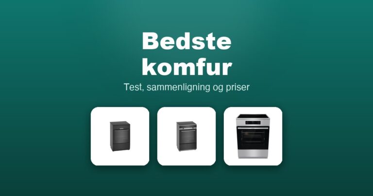 Bedste komfur 2026 – guide til de 13 bedste fritstående komfurer