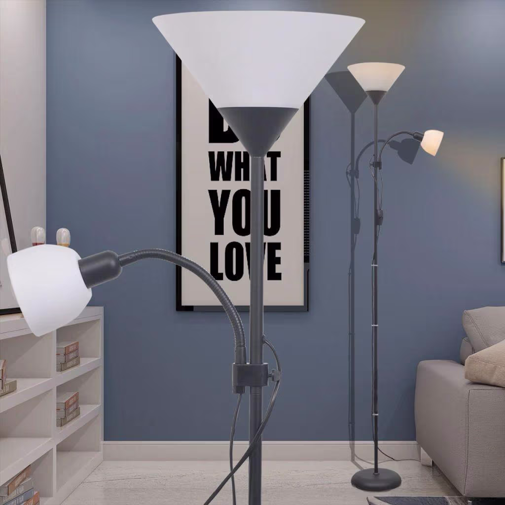Gulvlampe Sort (Standerlampe)