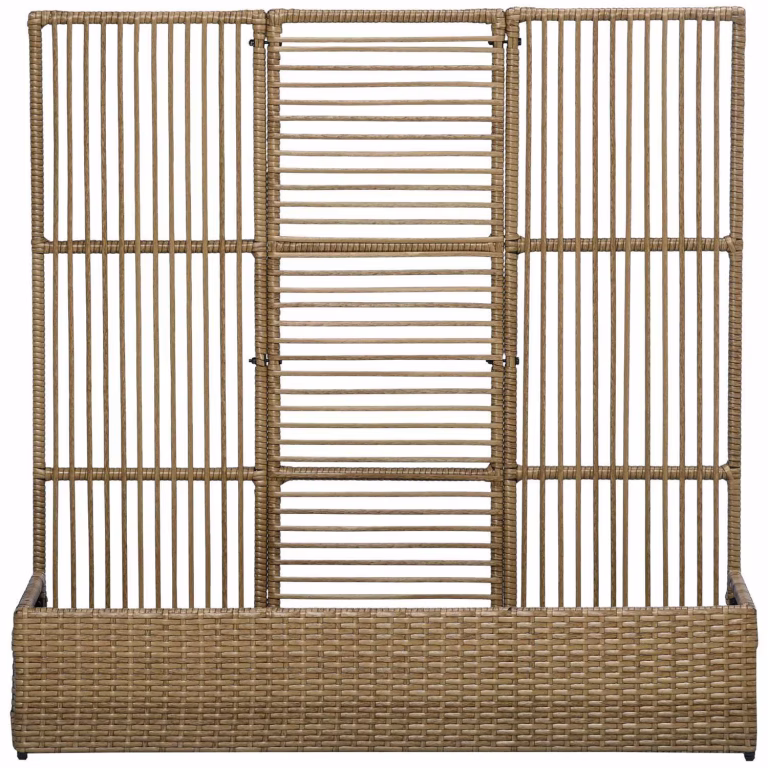 Hævet Blomsterkasse i Polyrattan med Espalier
