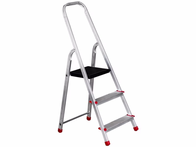 Hailo Household stige 3 trin – aluminium