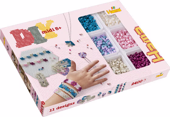 Hama Midi DIY Smykker Perlesæt – 2.400 perler