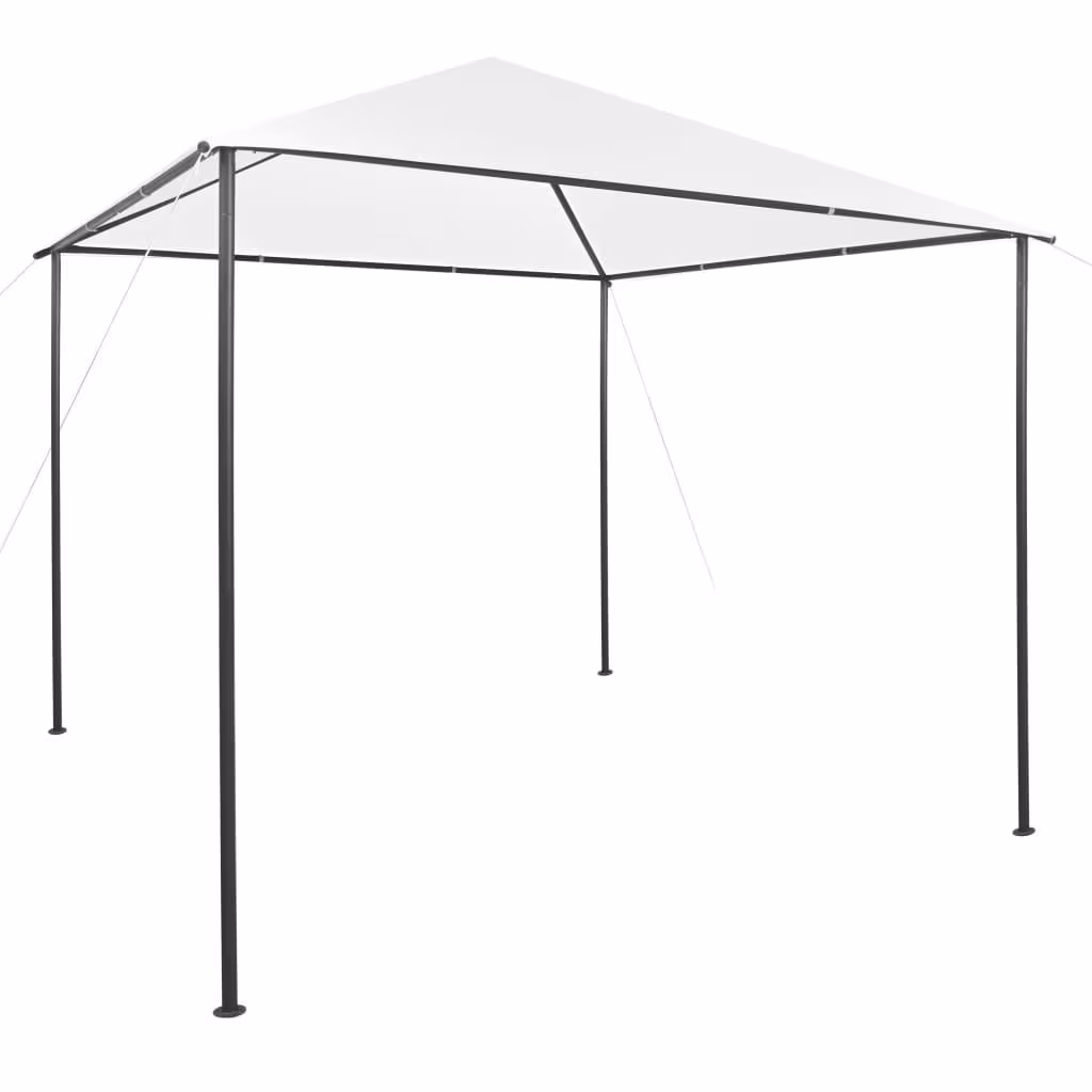 Havepavillon 3×3×2,9 m – hvid, 180 g/m² tag