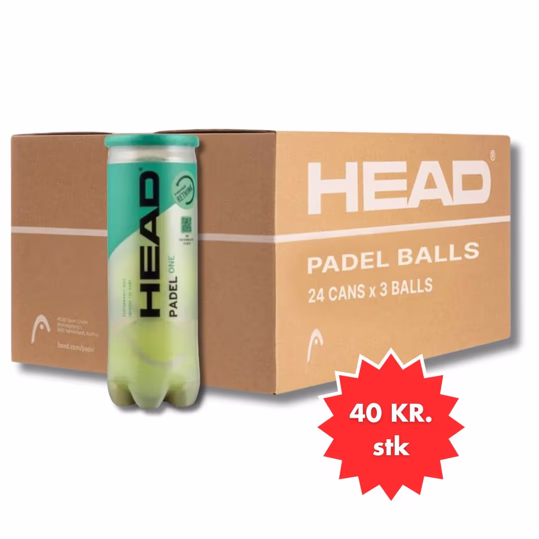 Head Padel One Padelbolde (1 kasse, 24 rør)