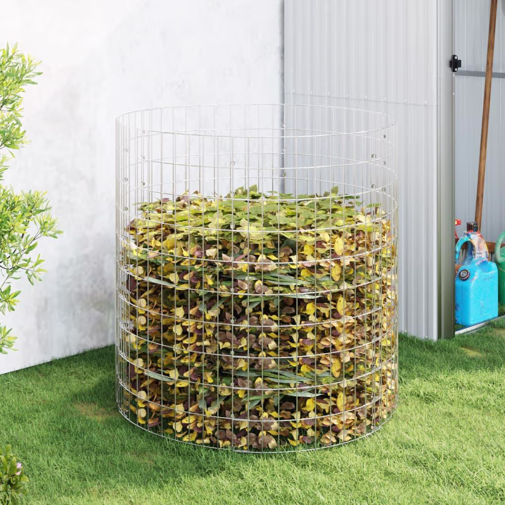 Kompostbeholder Ø100 × 100 cm i galvaniseret stål
