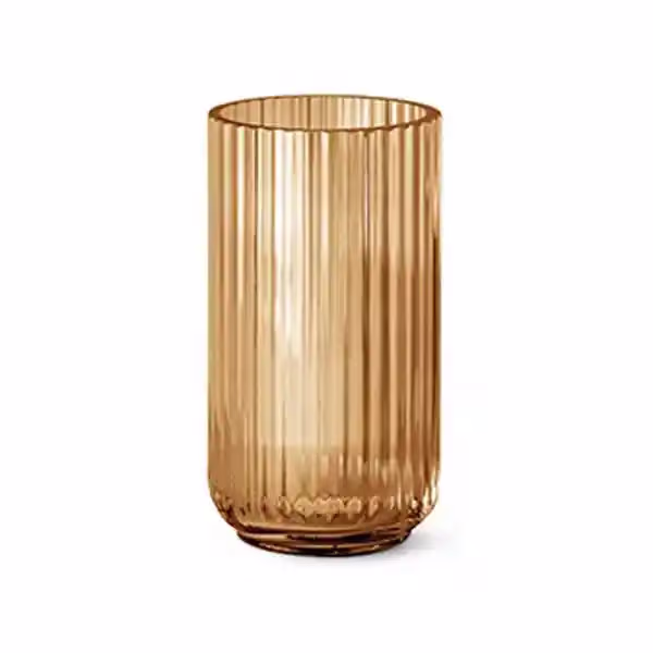 Lyngby vase 20 cm amber glas