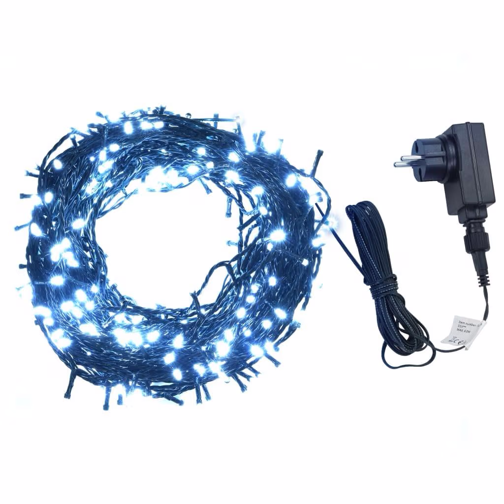 Lyskæde 100 m – 1000 LED kold hvid, IP44