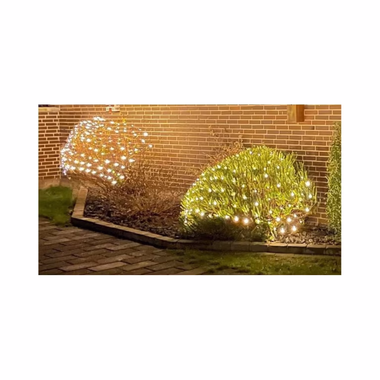 Lyskædenet 2 x 1,5 m varm hvid – 160 LED, IP44