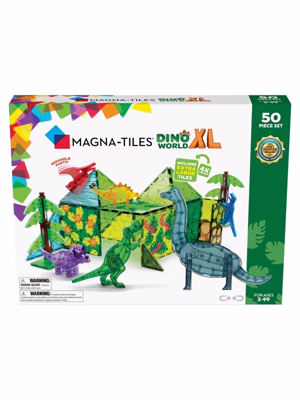Magna-Tiles Dino Verden XL 50 dele – bedste byggeklodser i test