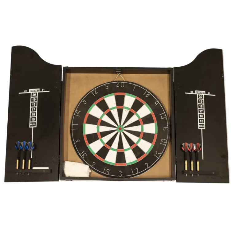 Nordic Games Klassisk dartskive i dartskab med pile