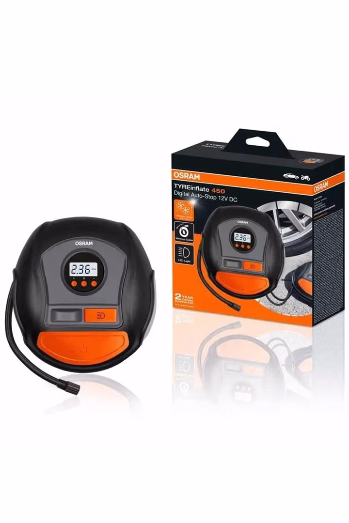 OSRAM TYREinflate 450 digital 12V kompressor – bedste dækpumpe i test