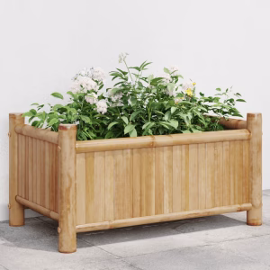 Plantekasse i Bambus 50 cm – bedste blomsterkasse i test
