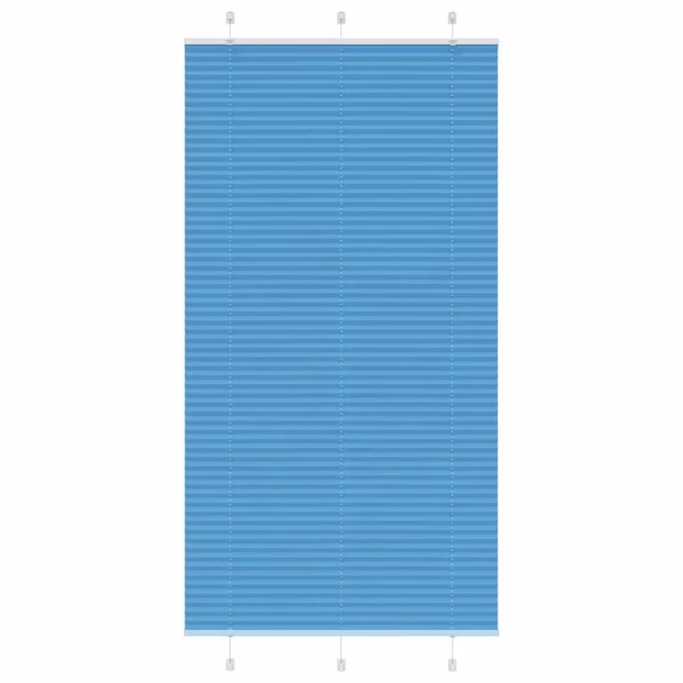 Plisségardin blå 110×200 cm