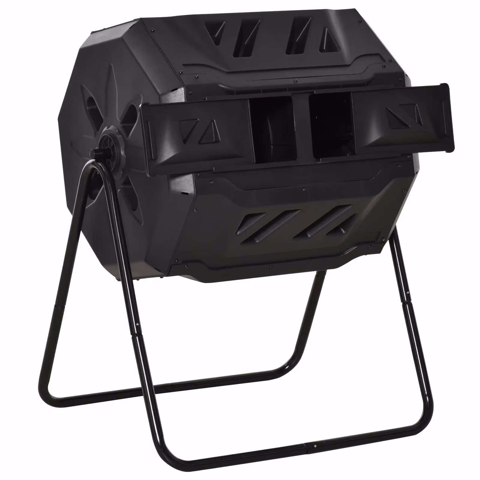 Roterende kompostbeholder 160 liter med dobbeltkammer