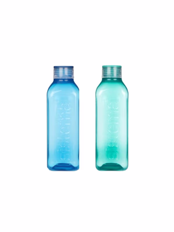 Sistema Square Bottle 1 l (2-pak)