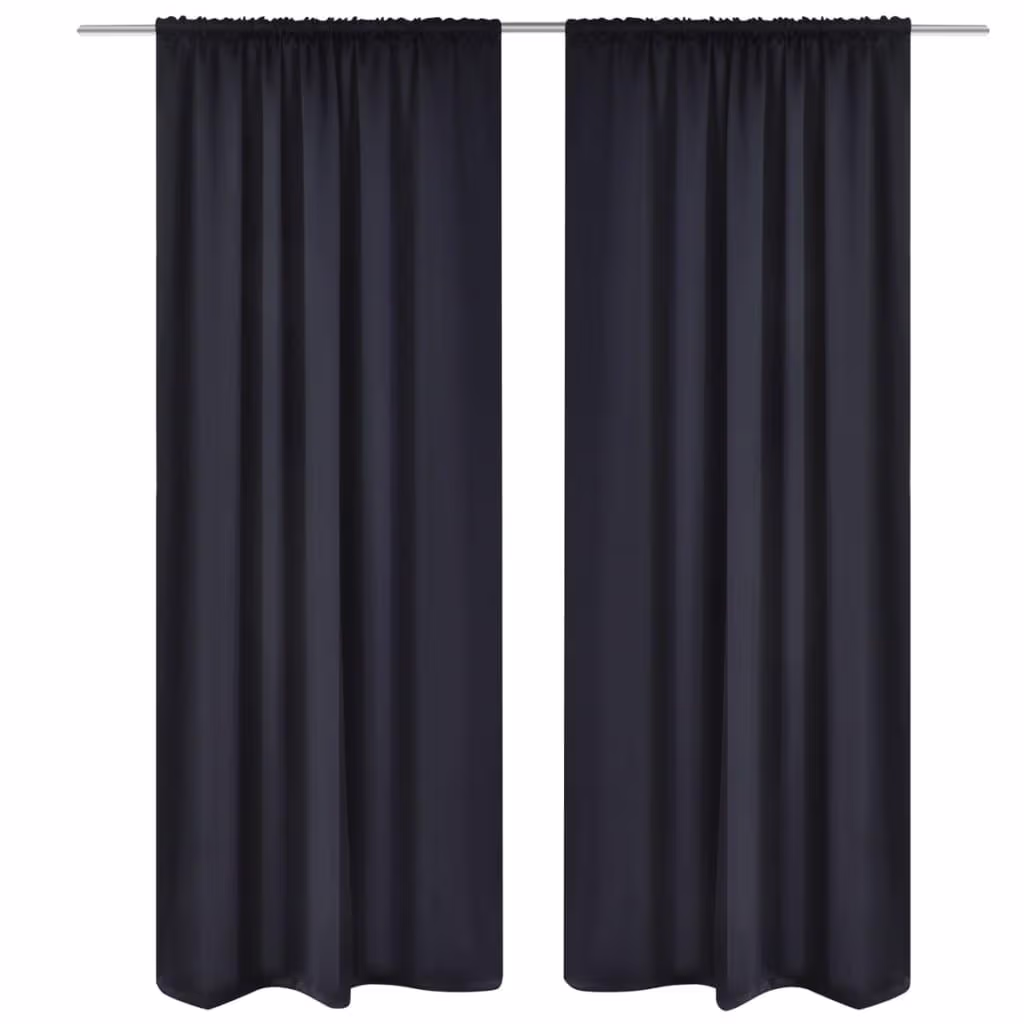 2 stk Sort Blackout Gardiner 135×245