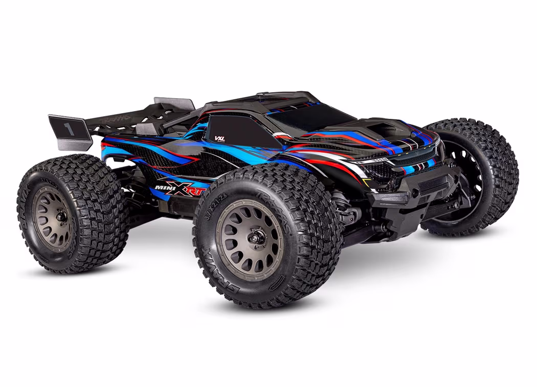 Traxxas Mini XRT RTR TQi VXL-3s Blue - USB-C Charger / 2s Li-Po