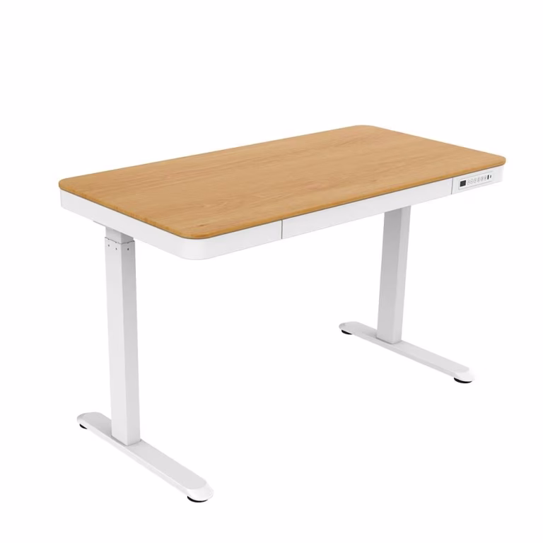 Tuckano ET119W-C Hæve-Sænkebord, Hvid/Eg