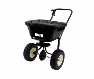 UniQ saltspreder 30 kg med luftgummihjul og cover