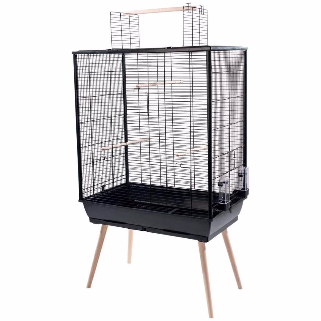 Zolux Neo Jili XL Fuglebur med Stativ Sort