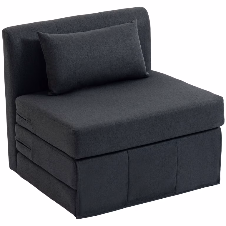 2-i-1 Sovesofa i Hørtekstur