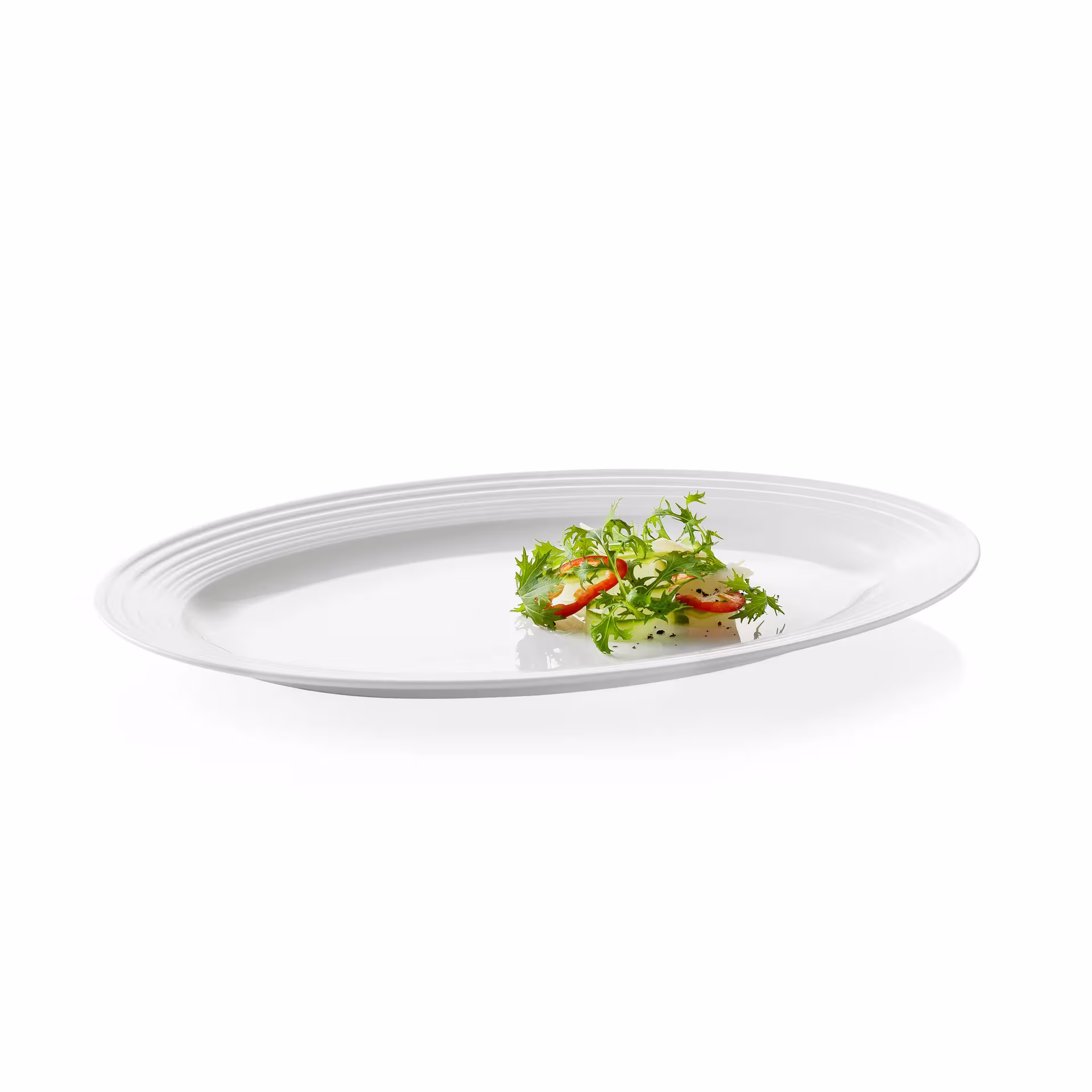 Aida Passion Ovalt Serveringsfad, hvid