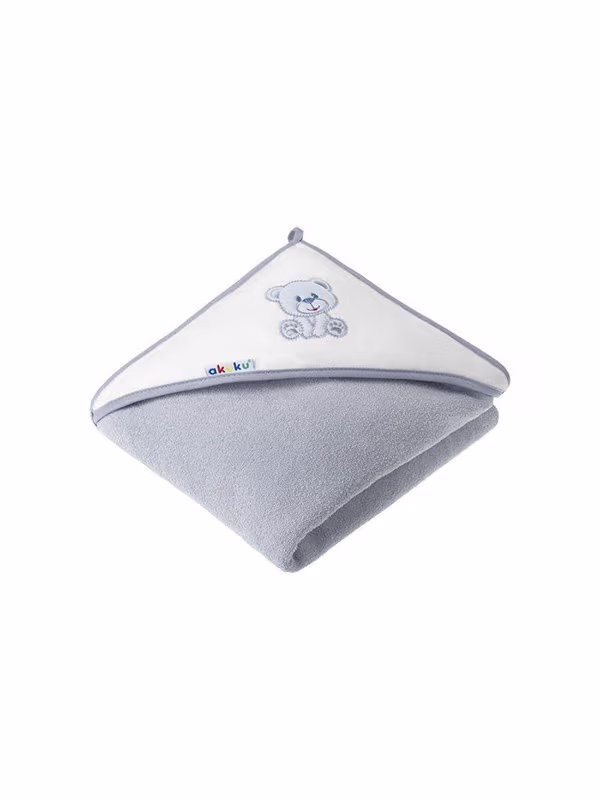 Akuku Baby Hooded Towel Bear 100×100 cm – bedste badekåbe til baby i test
