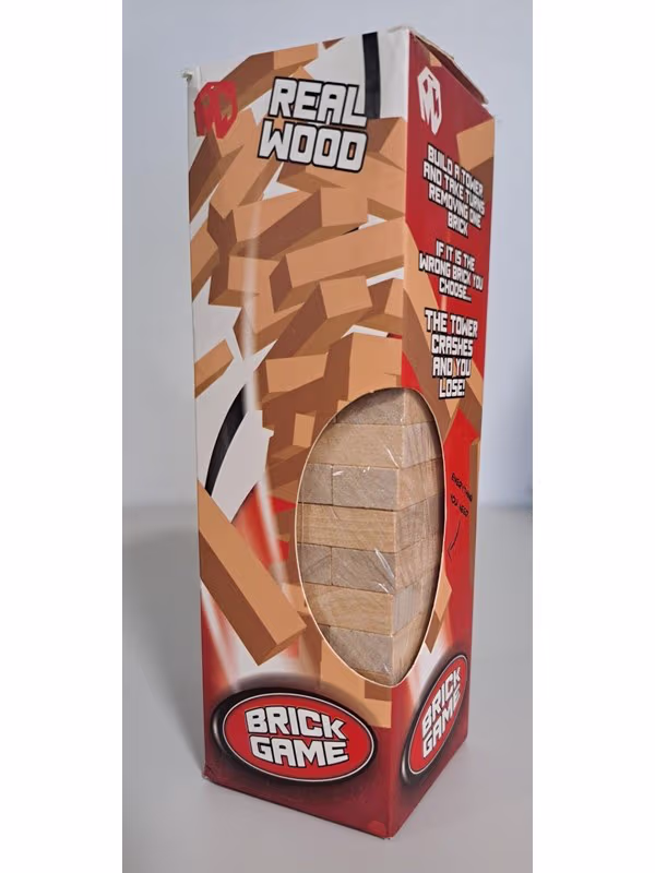 Amo Games Tumbling Tower Wood Mini (48 klodser) – bedste jenga og stablespil i test