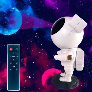 Astronaut Stjernehimmel Projektor med Fjernbetjening – bedste natlampe-projektor i test