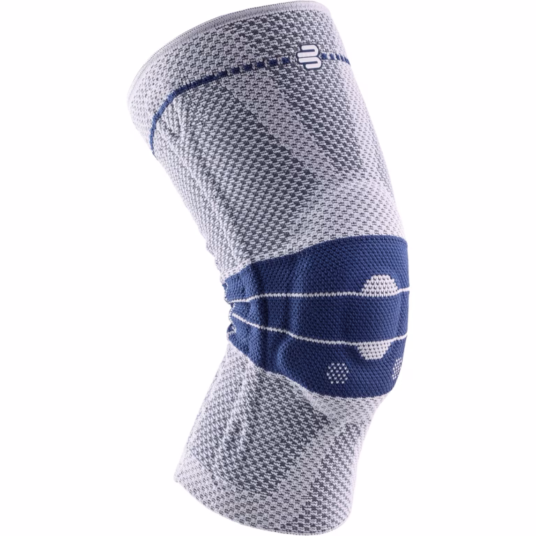 Bauerfeind GenuTrain 8 knæbandage med silikonepelotte – bedste knæstøtte til vandring i test