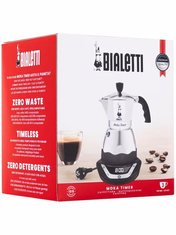 Bialetti Moka Timer 3 kopper – bedste espressokande i test