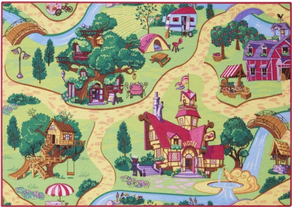 Bil Legetæppe Candy Town 95 x 133 cm – bedste biltæppe i test