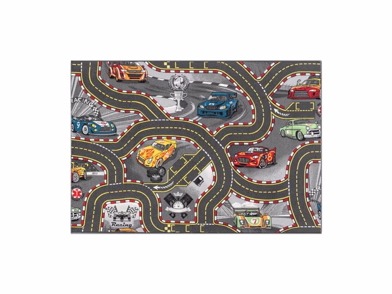 Bil Legetæppe Racers 95 x 133 cm