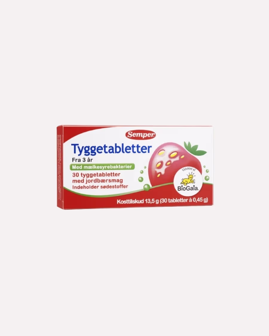 BioGaia Semper Tyggetabletter Mælkesyrebakterier til Børn